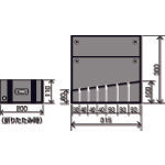 TONE ロール型ツールケース 布袋 幅315×高さ300mm 7ポケット BNRM7S 1 個