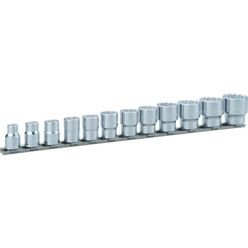 TONE ソケットセット(12角・ホルダー付) 12pcs 差込角9.5mm HD312A 1 S