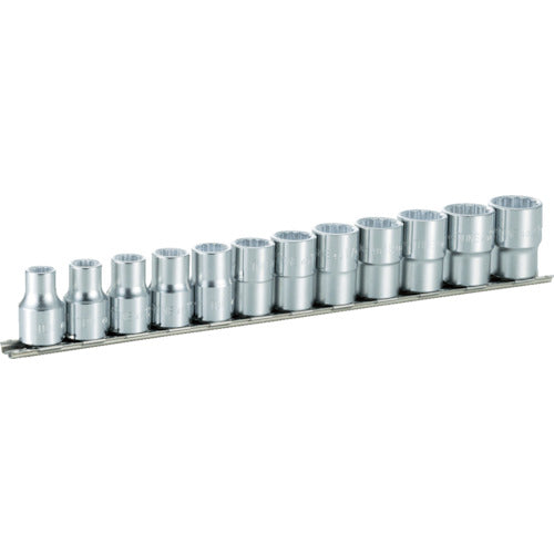 TONE ソケットセット(12角・ホルダー付) 12pcs 差込角12.7mm HD412 1 S