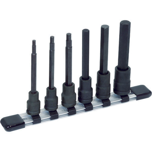 TONE 롱 헥사곤 소켓 세트(강력 타입 홀더 부착) 6pcs HKH306L 1 S