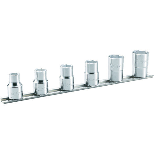 TONE Socket Set (Hexagonal, with Holder) 6pcs, 12.7mm Drive HS406 1 S