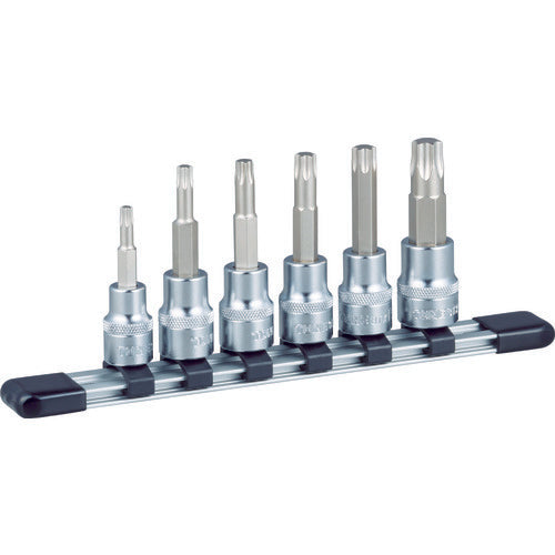 TONE Torx Socket Set (with Heavy Duty Holder) 6pcs HTX306 1 S