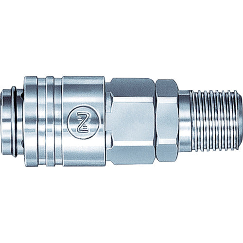 日東 スモールカプラ相手側取付サイズRc1/4(66320) MS-20SM BRASS NBR 1 個