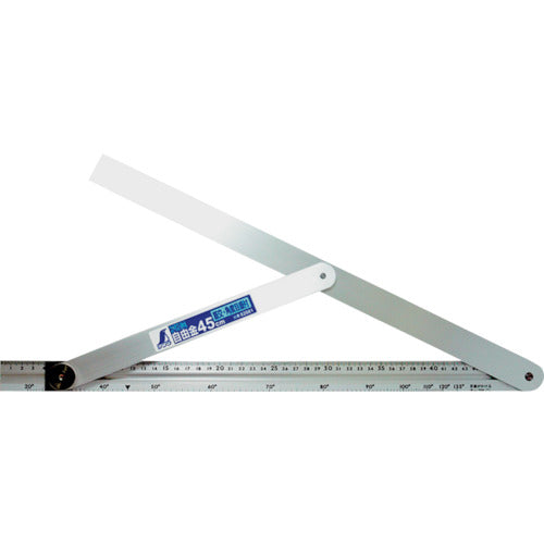 シンワ アルミ自由金 45cm 筋交・角度目盛付 62661 1 個