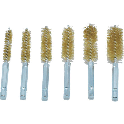 아스트로 제품 AP 1/4 HEX 와이어 브러시 세트 황동 (6 개 세트) 2011000012267 1 S