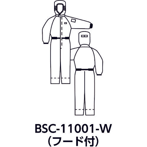 BLASTON 후드 부착 커버 올-블루-S BSC-11001-BS 1 착용