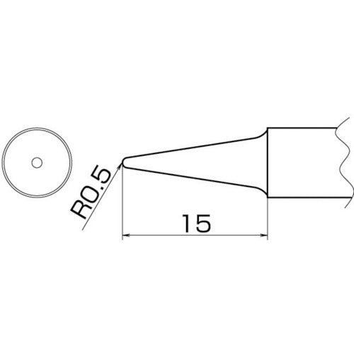 Hakko soldering tip 2BL type T20-BL2 1 piece