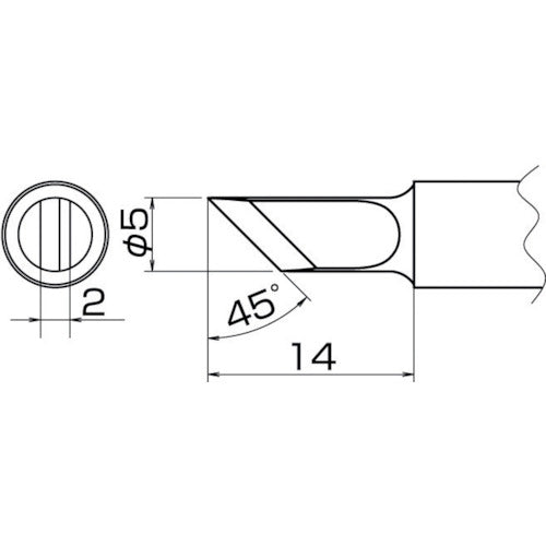 Hakko soldering tip K type T20-K 1 piece