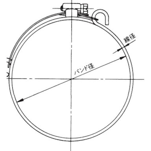 Tohtaku Industries SY Band T (SUS) diameter 75 92445-075 1 piece