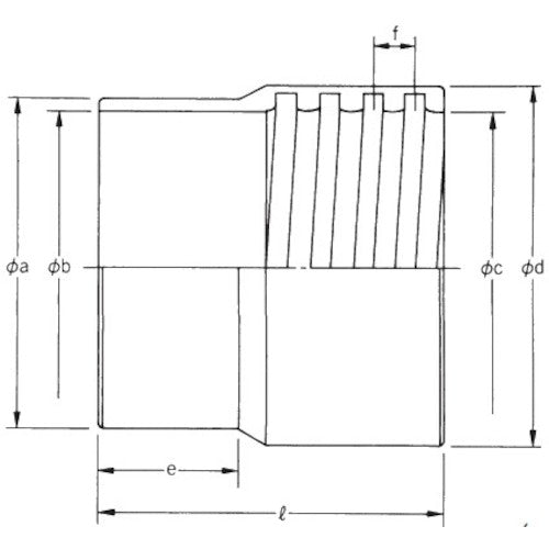 Tohtaku Industries TAC Duct Cuff Diameter 100B 92104-100B 1 pc