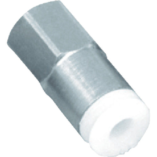 CKD チューブ継手 ニュージョイントミニタイプ メスストレートタイプ 適合チューブ外径3.2mm 接続口径R1/8 GWJS3-6-M 1 個