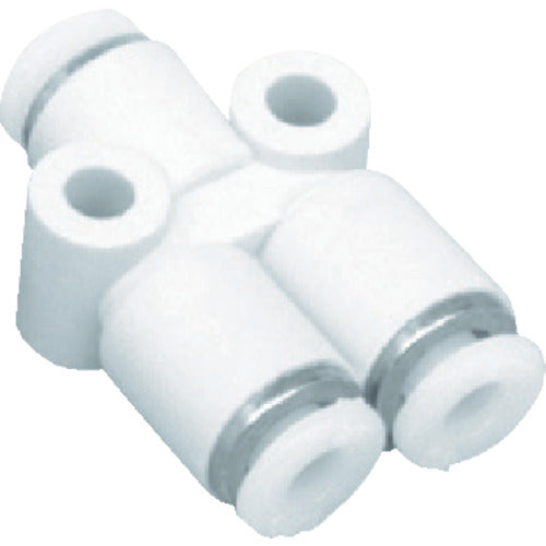 CKD Tube Fittings New Joint Mini Type Y-Shaped Tee Type Compatible Tube Outer Diameter 4mm/3.2mm GWJY43-0 1 pc
