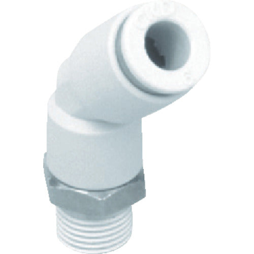 CKD Tube Fitting New Joint Elbow Type Compatible Tube Outer Diameter 10mm Connection Port Size R3/8 GWL10-10-45 1 pc
