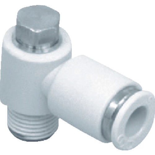 CKD 뉴 조인트 엘보 타입 적합 튜브 외경:4mm 접속 구경 R1/8 GWL4-6-T 1개