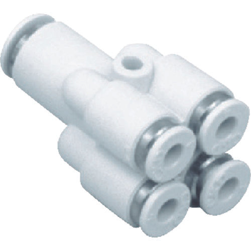 CKD Tube Fitting New Joint Double Y-Type Compatible Tube Outer Diameter 6mm/4mm GWWY64-0 1 pc