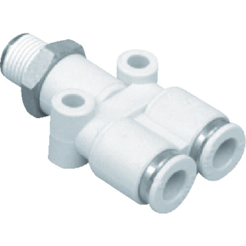 CKD Tube Fitting New Joint Y-Shaped Tee Type Compatible Tube Outer Diameter 10mm Connection Port Size R1/4 GWY10-8 1 Piece