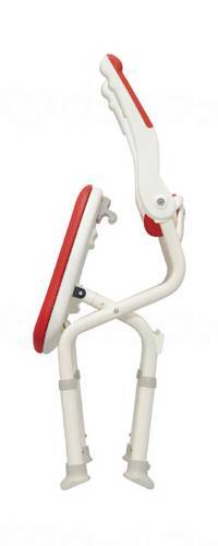 Aronkasei Folding Shower Bench IS Fit Pelvic Support Type Red