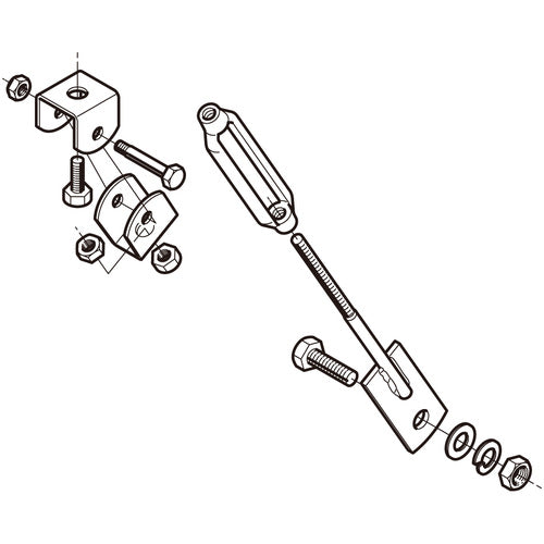 Negros Electric Co., Ltd. Seismic stand vibration prevention system BR4S-W4 1 piece