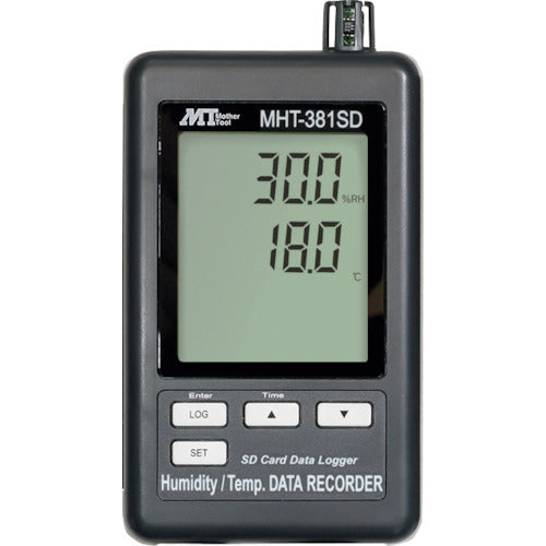 MT Data Logger Thermo-hygrometer MHT-381SD 1 unit