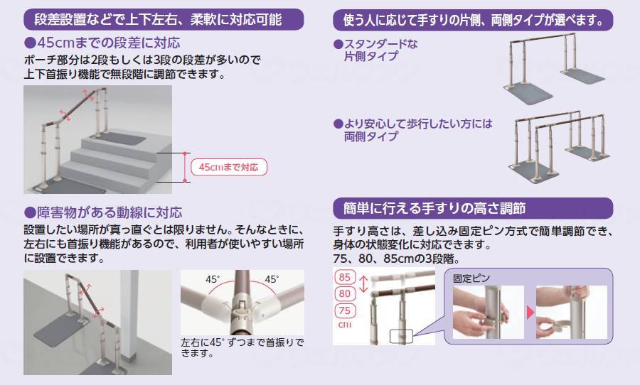 아론 화성 갓트립 (외주 난간) AT-C-930T 양측 타입