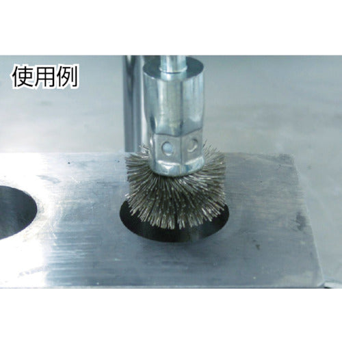 TRUSCO Umbrella-shaped Wire Brush, Semicircular, Φ35, 35WKH-6, 1 pc