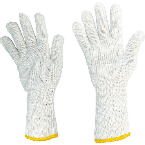 Maruwa Chemical Work Gloves (Blended) Japan's No. 1 Long Work Gloves, Natural Color, Free Size, 12 Pairs, 124-10CM, 1 Set