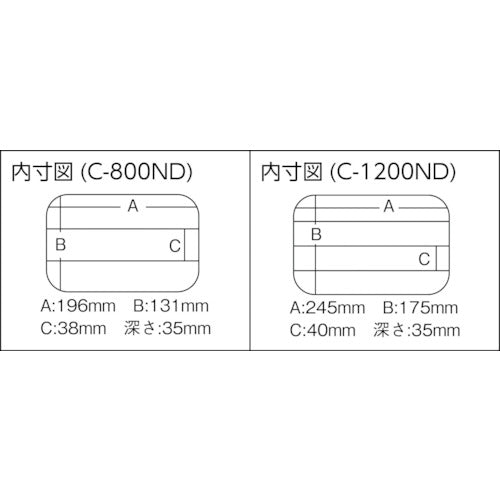 メイホー クリアーケースC−1200ND C-1200ND 1 個