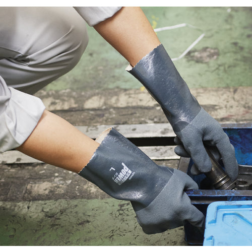 Towaron Nitrile Rubber Gloves Oil-Resistant Nitrile Power Long M 502-M 1 Pair