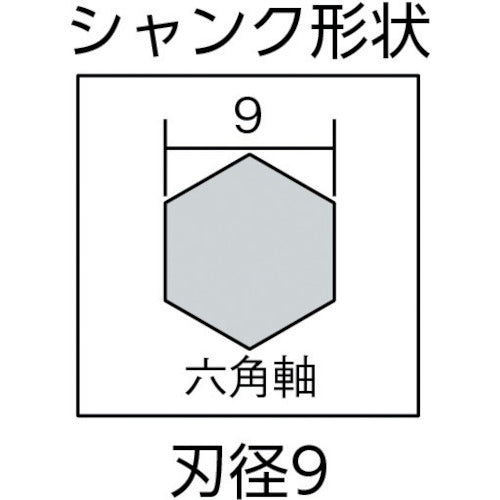 スターエム ロングドリル 刃径9.0mm シャンク径9mm 全長500mm 5L-090 1 本