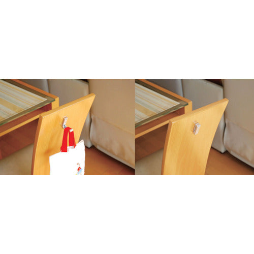 光 収納フック 小 ABS シルバー (1個=1PK) KSAF-22 1 個