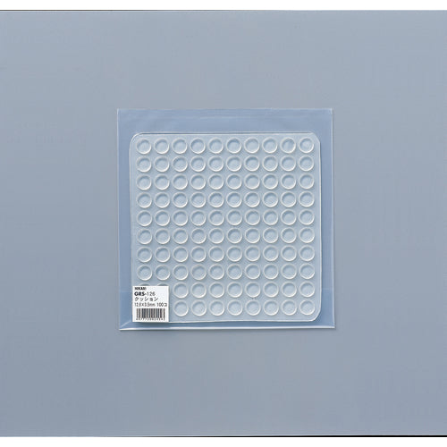 빛 우레탄 쿠션 12.6mm 원×3.5mm 투명 (100개입) GRS-126 1 PK