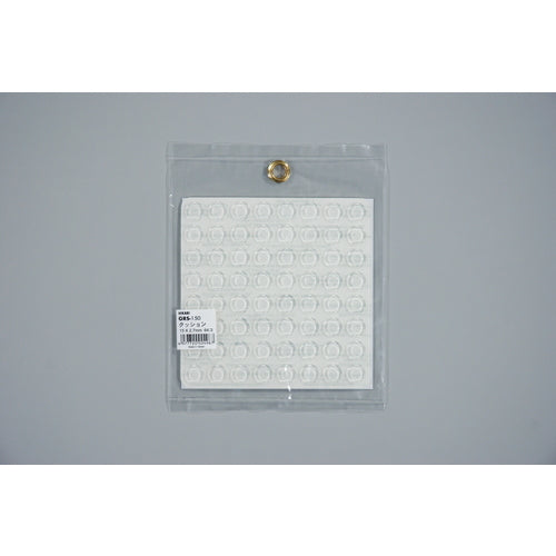 光 ウレタンクッション15mm丸×2.7mm透明 64個入 GRS-150 1 PK