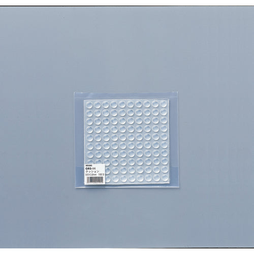 빛 우레탄 쿠션 9.6mm 원×3.8mm 투명 100개입 GRS-96 1 PK