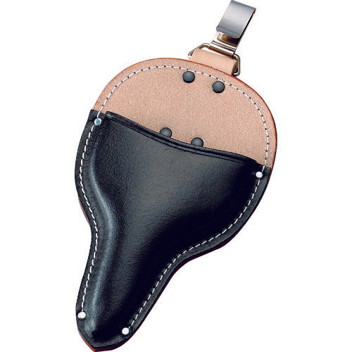 Kozuchi Black Split Leather Okubo Scissors Case Hook Type Embossed SO-11F 1 pc