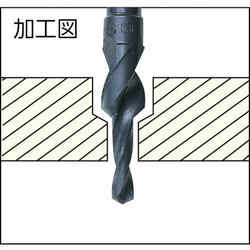 TRUSCO Step Drill for Flat Head Screws M6 TSSMM6A 1 Piece