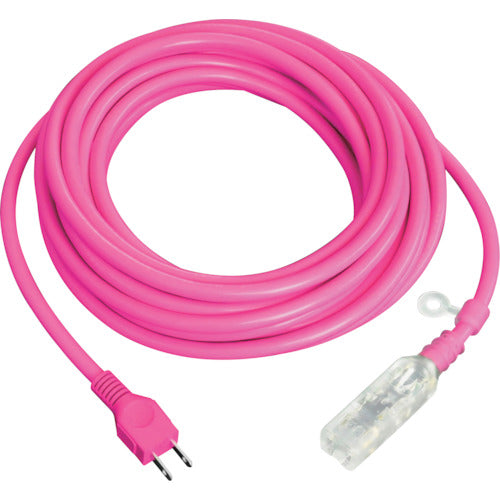 fmc 光るタップコード ピンク 10m HE-1510-P 1 本