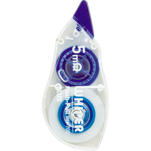 플러스 49962) 수정 테이프 일회용 타입 12m 테이프 폭 5mm WH-705 1개