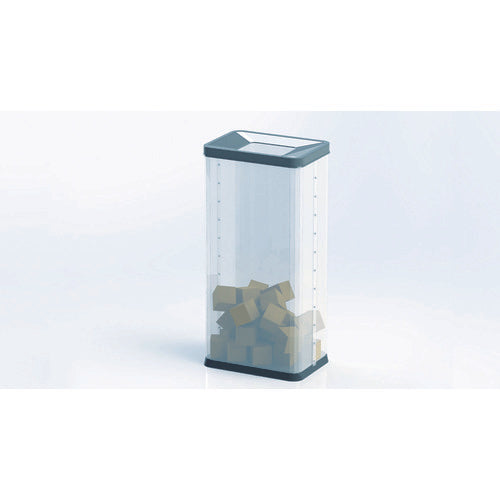 ぶんぶく 中身の見えるゴミ箱 角型屑入(袋止めなし) OSM-P-01 1 個