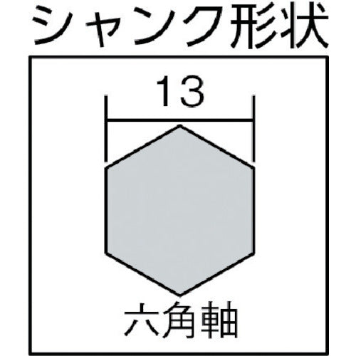 大西 木工用ネイルビット(ツーバイ工法用) 全長215mmタイプ 刃径18.0mm NO12-180 1 本
