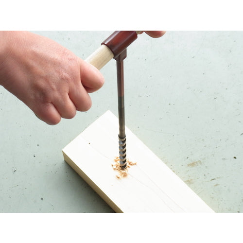 大西 木工用短捻リングオーガー(ハンドル付) 刃径15.0mm NO5-150 1 本