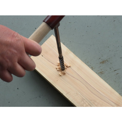 大西 木工用短捻リングオーガー(ハンドル付) 刃径6.0mm NO5-60 1 本