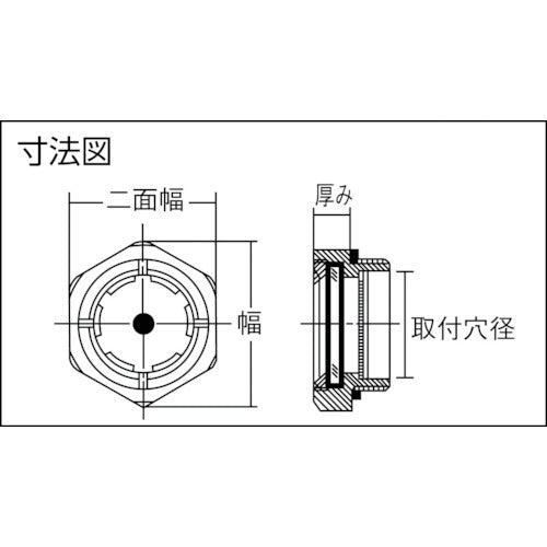 協和 金属製ネジ付オイルゲージ KIM-4AR 1 個