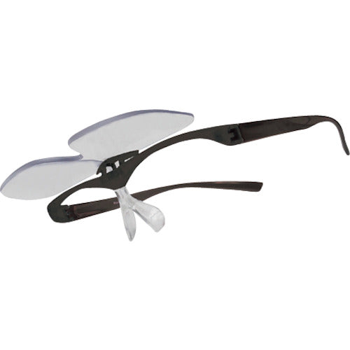 アイガーツール ハネアゲメガネルーペ 1.6倍 ブラック EHR16B 1 個