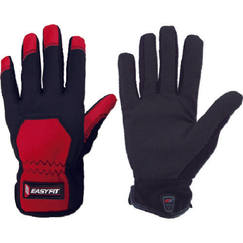ミタニ 合皮手袋 イージーフィット レッド Sサイズ 209214 1 双