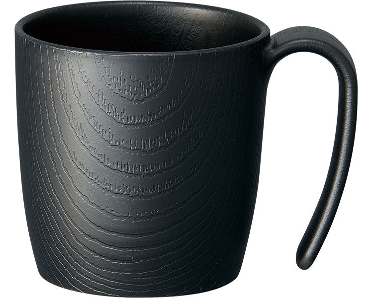 Wood grain easy-to-hold cup / NMGS1H Black 1 piece