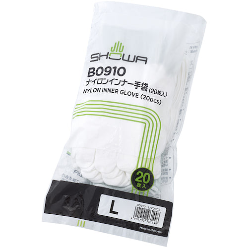 SHOWA nylon inner gloves 20 pieces B0910 L size B0910L 1 bag
