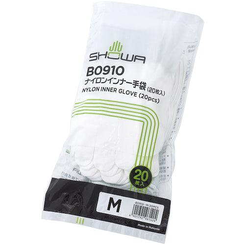 SHOWA nylon inner gloves 20 pieces B0910 M size B0910M 1 bag