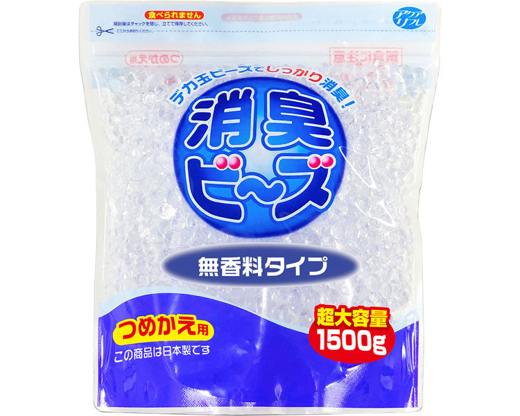 Aqua Refre Large Deodorizing Beads Refill Unscented / AG22632 1500g 1 case (8 pieces)