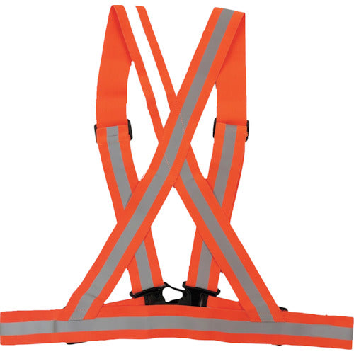 ミズケイ 伸縮タスキ型ベスト オレンジ 5941192 1 枚