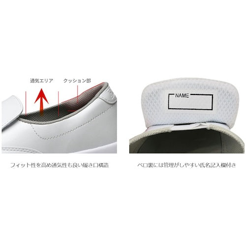 Midori Anzen Super Slip Resistant Work Shoes with Toe Cap High Grip The Force NHF-600 Blue 28.0cm NHF-600-BL-28.0 1 pair
